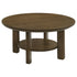 Ottowa 36-inch Round Wood Cocktail Coffee Table Brown - 706308