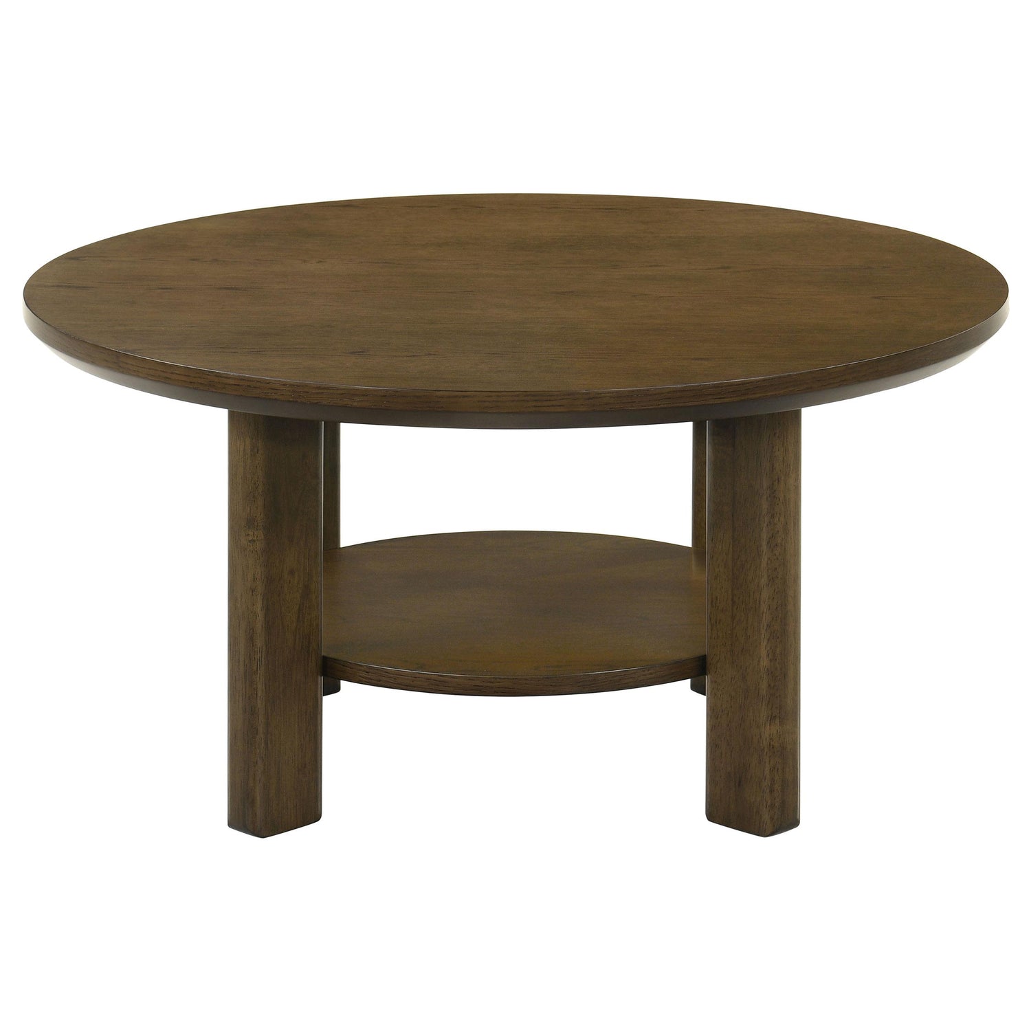 Ottowa 36-inch Round Wood Cocktail Coffee Table Brown - 706308
