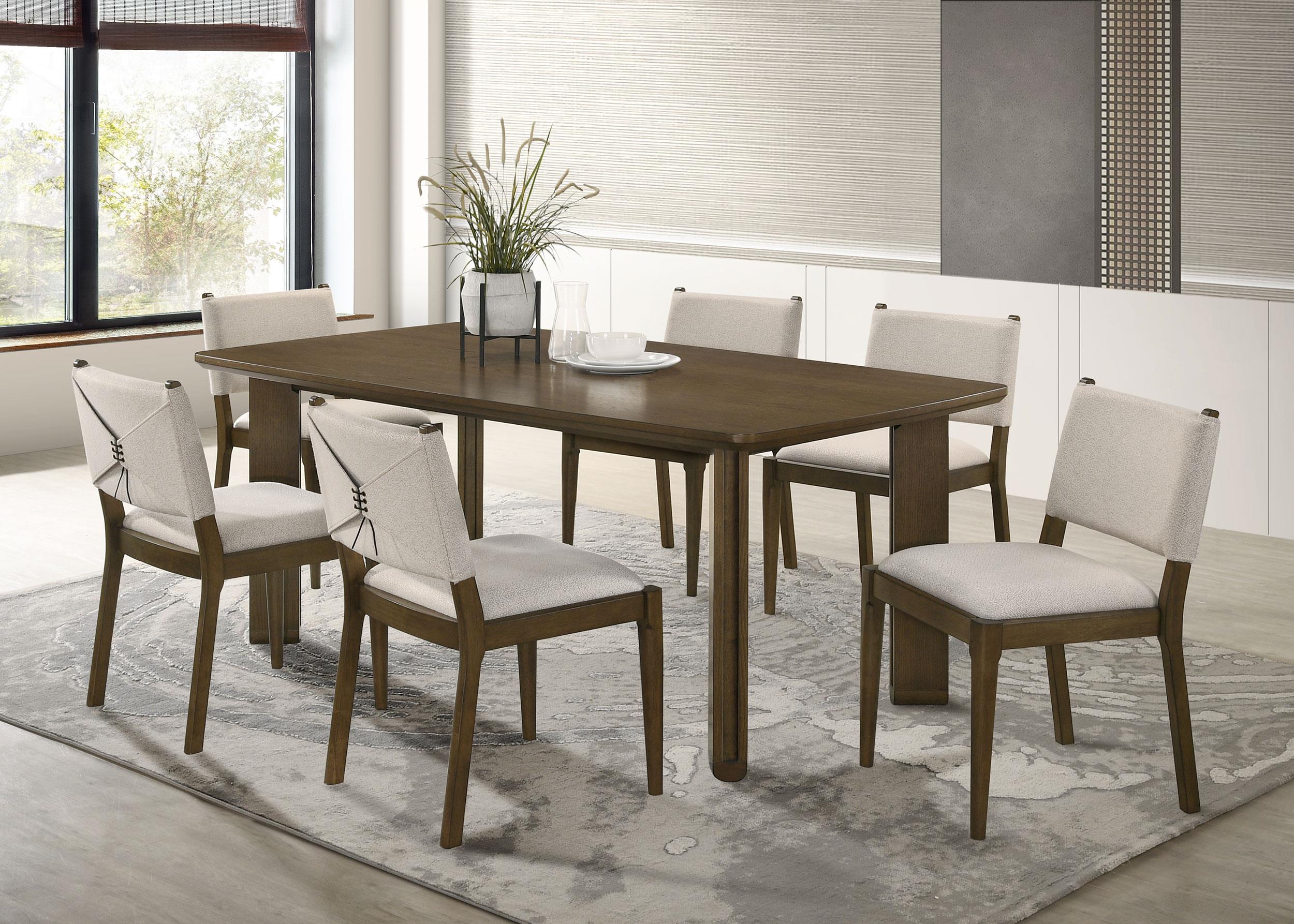 Ottowa 7-piece Rectangular Wood Dining Room Table Set Brown - 193661-S7