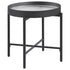 Ozella Round End Side Table with Recessed Top Sandy Black - 707897
