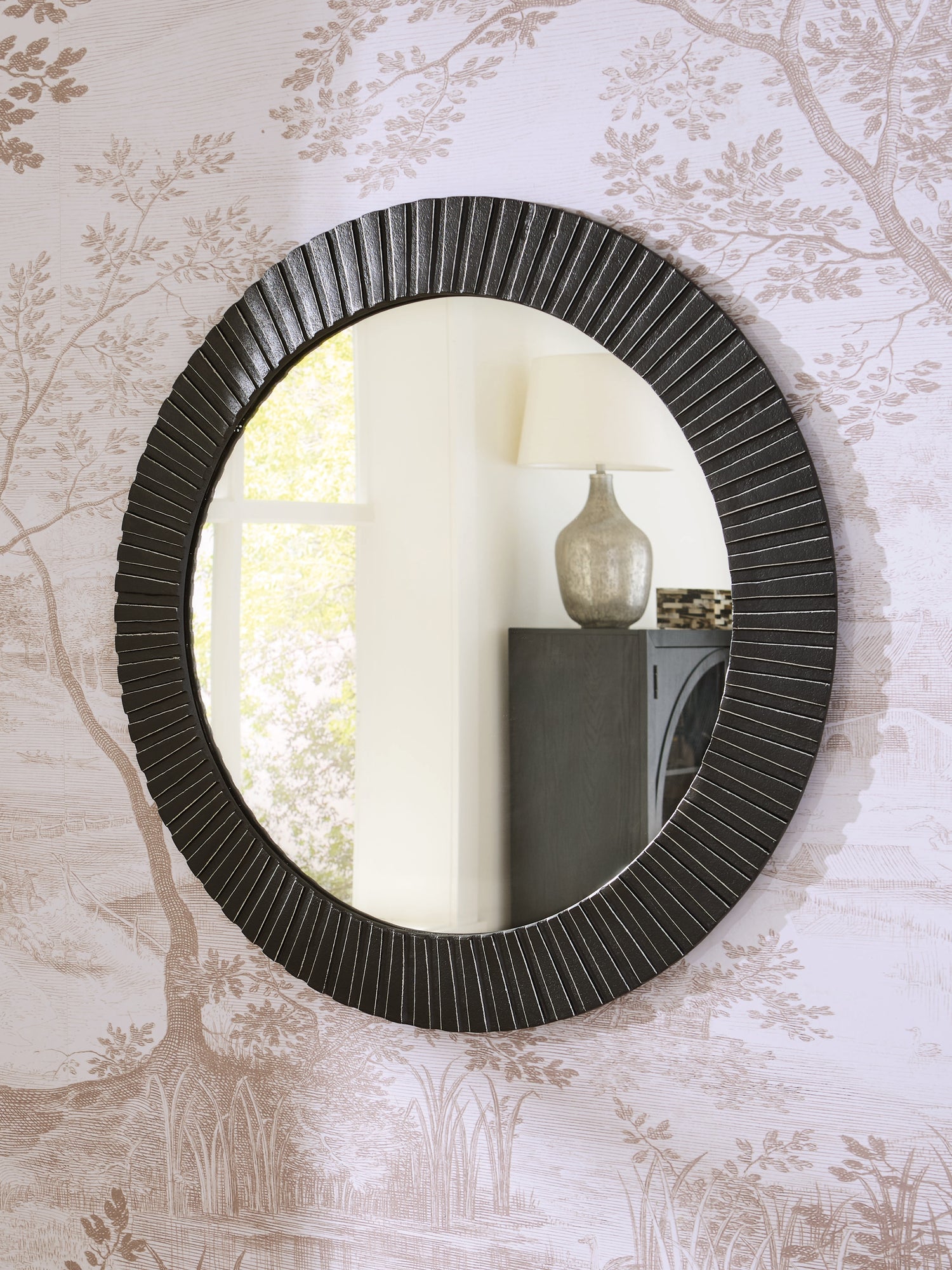 Ozias Black Accent Mirror - A8010417