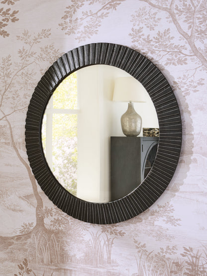 Ozias Black Accent Mirror - A8010417