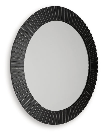 Ozias Black Accent Mirror - A8010417