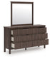Pamytta Brown Dresser and Mirror - PCB2614B1
