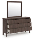 Pamytta Brown Dresser and Mirror - PCB2614B1