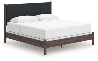 Pamytta Brown King Upholstered Panel Bed - PCB2614B29