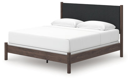 Pamytta Brown King Upholstered Panel Bed - PCB2614B29