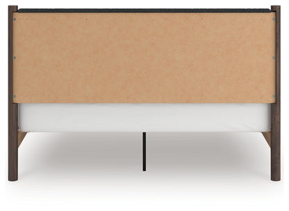 Pamytta Brown King Upholstered Panel Platform Bed - PCB2614B28