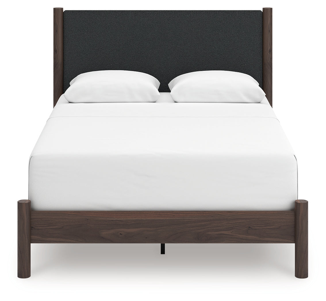 Pamytta Brown Queen Upholstered Panel Bed - PCB2614B24