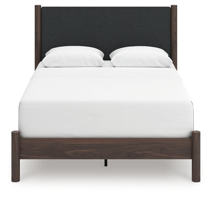 Pamytta Brown Queen Upholstered Panel Bed - PCB2614B24