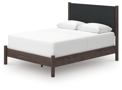 Pamytta Brown Queen Upholstered Panel Bed - PCB2614B24