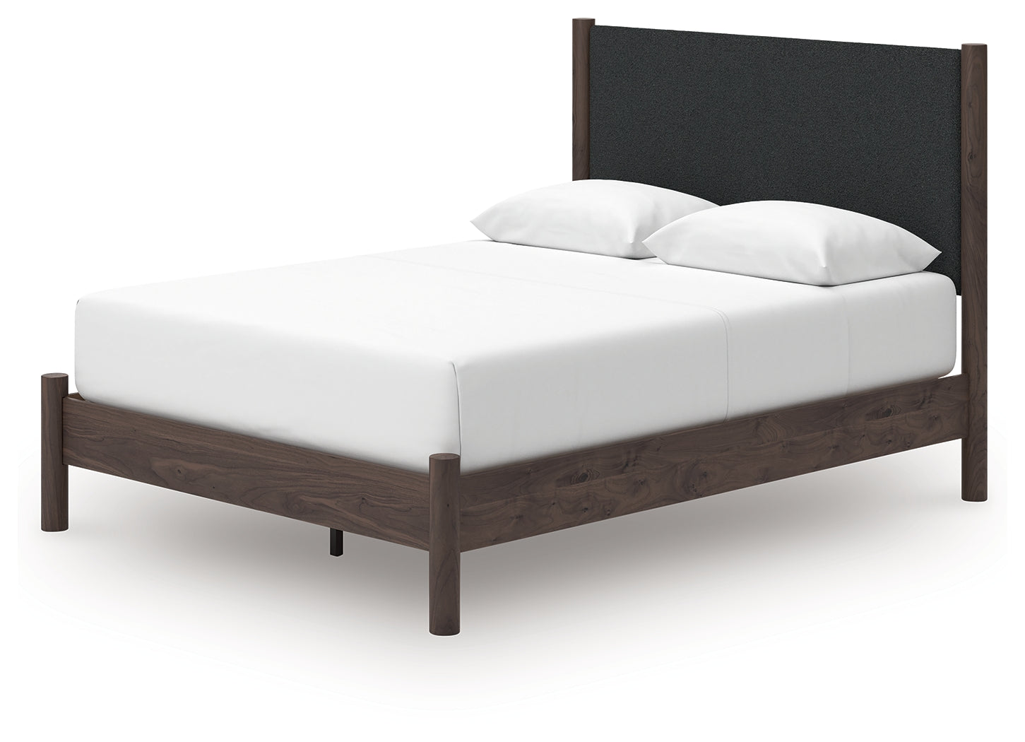 Pamytta Brown Queen Upholstered Panel Platform Bed - PCB2614B12