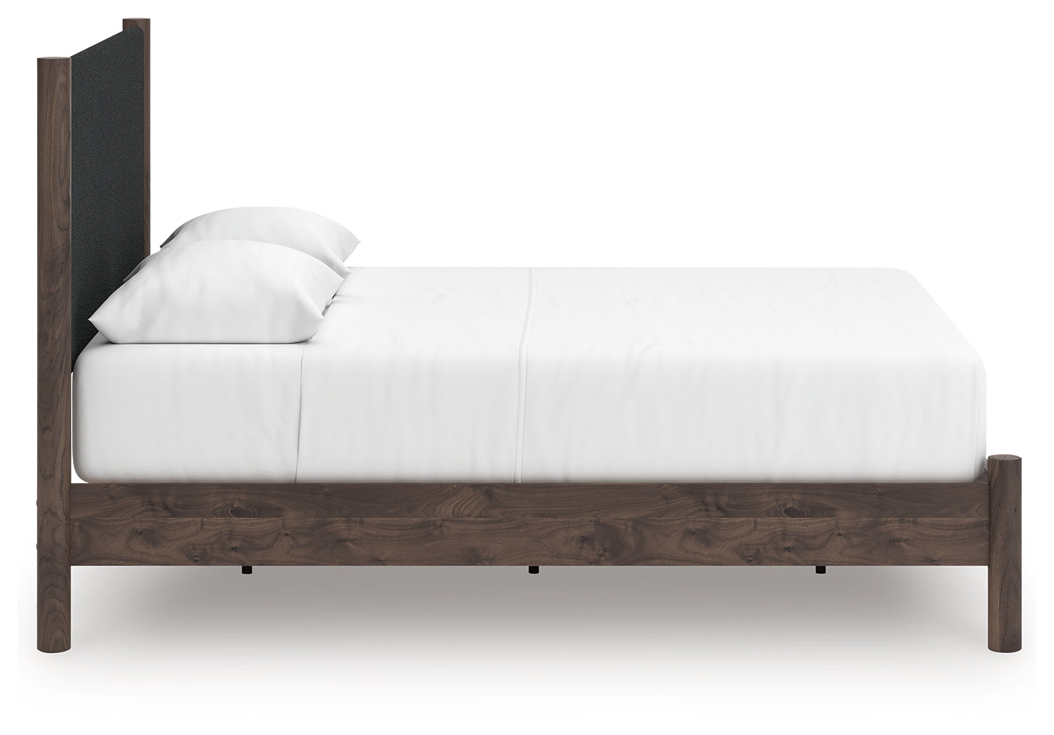 Pamytta Brown Queen Upholstered Panel Platform Bed - PCB2614B12