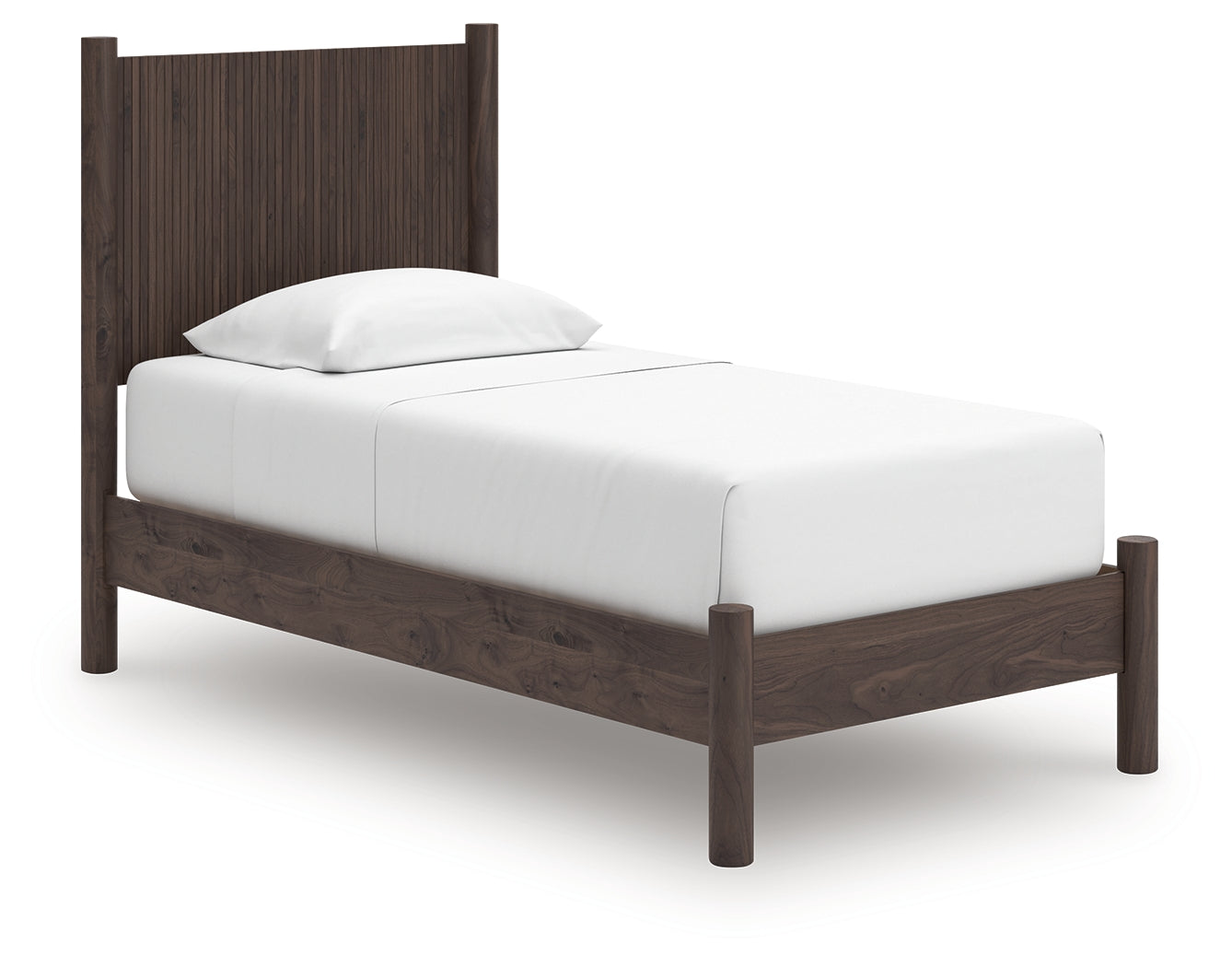 Pamytta Brown Twin Panel Platform Bed - PCB2614B2