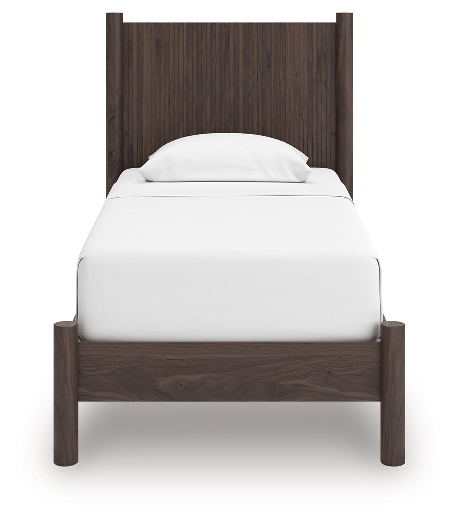 Pamytta Brown Twin Panel Platform Bed - PCB2614B2