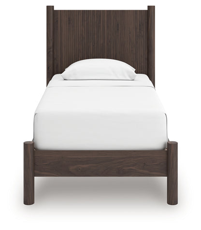 Pamytta Brown Twin Panel Platform Bed - PCB2614B2