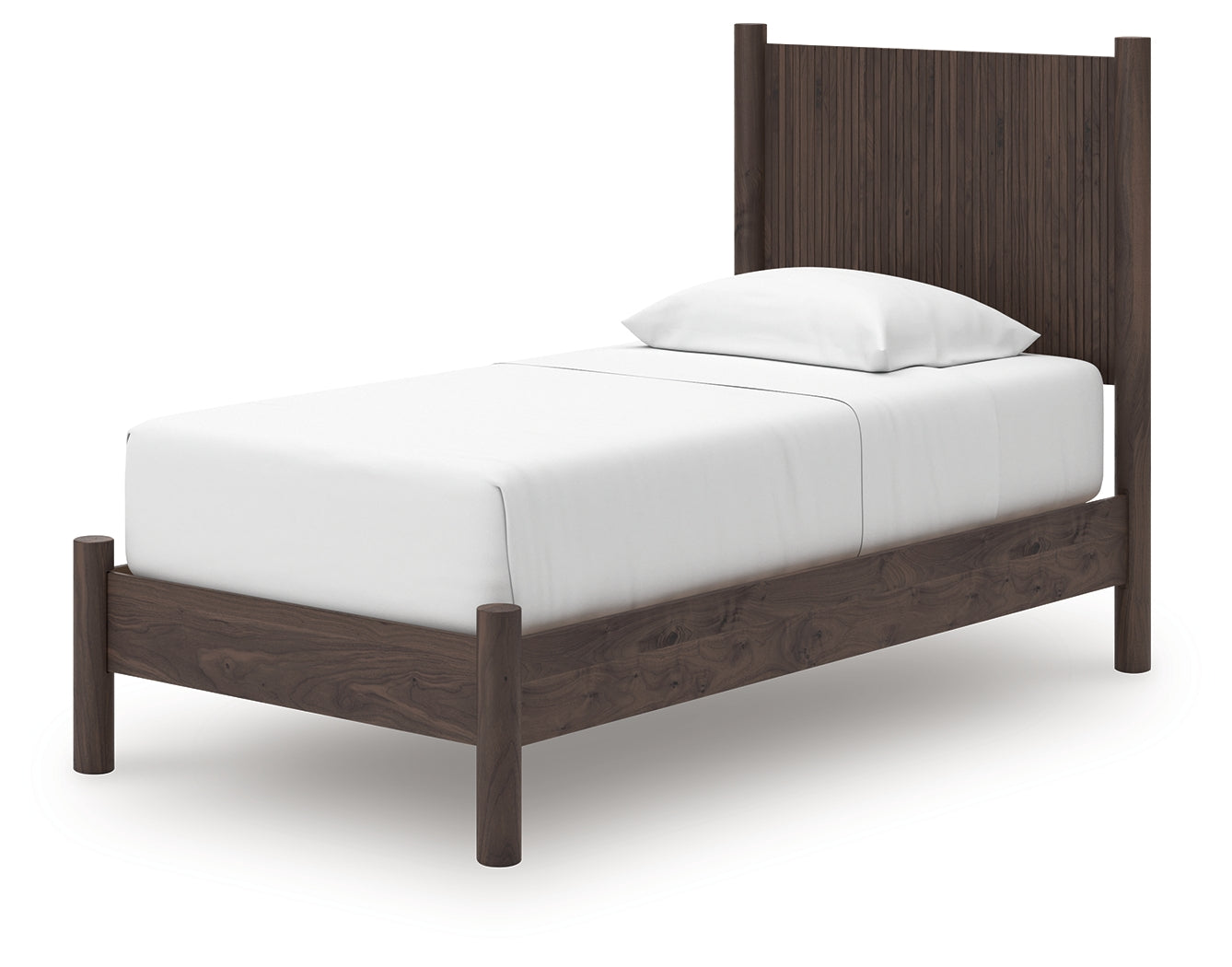 Pamytta Brown Twin Panel Platform Bed - PCB2614B2