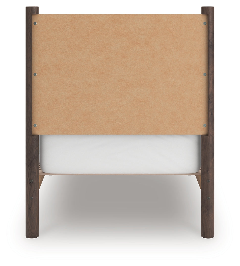 Pamytta Brown Twin Panel Platform Bed - PCB2614B2