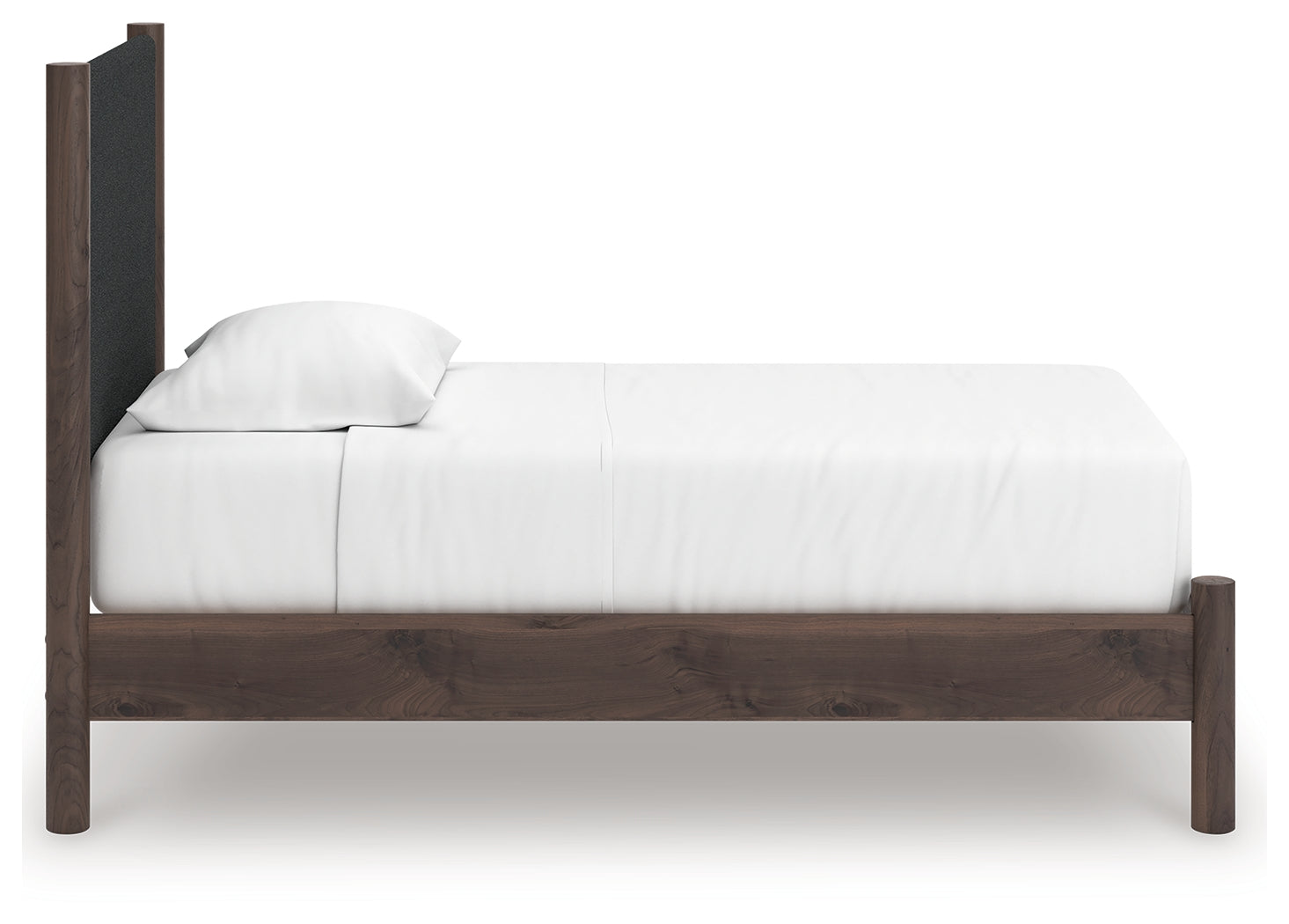 Pamytta Brown Twin Upholstered Panel Platform Bed - PCB2614B8