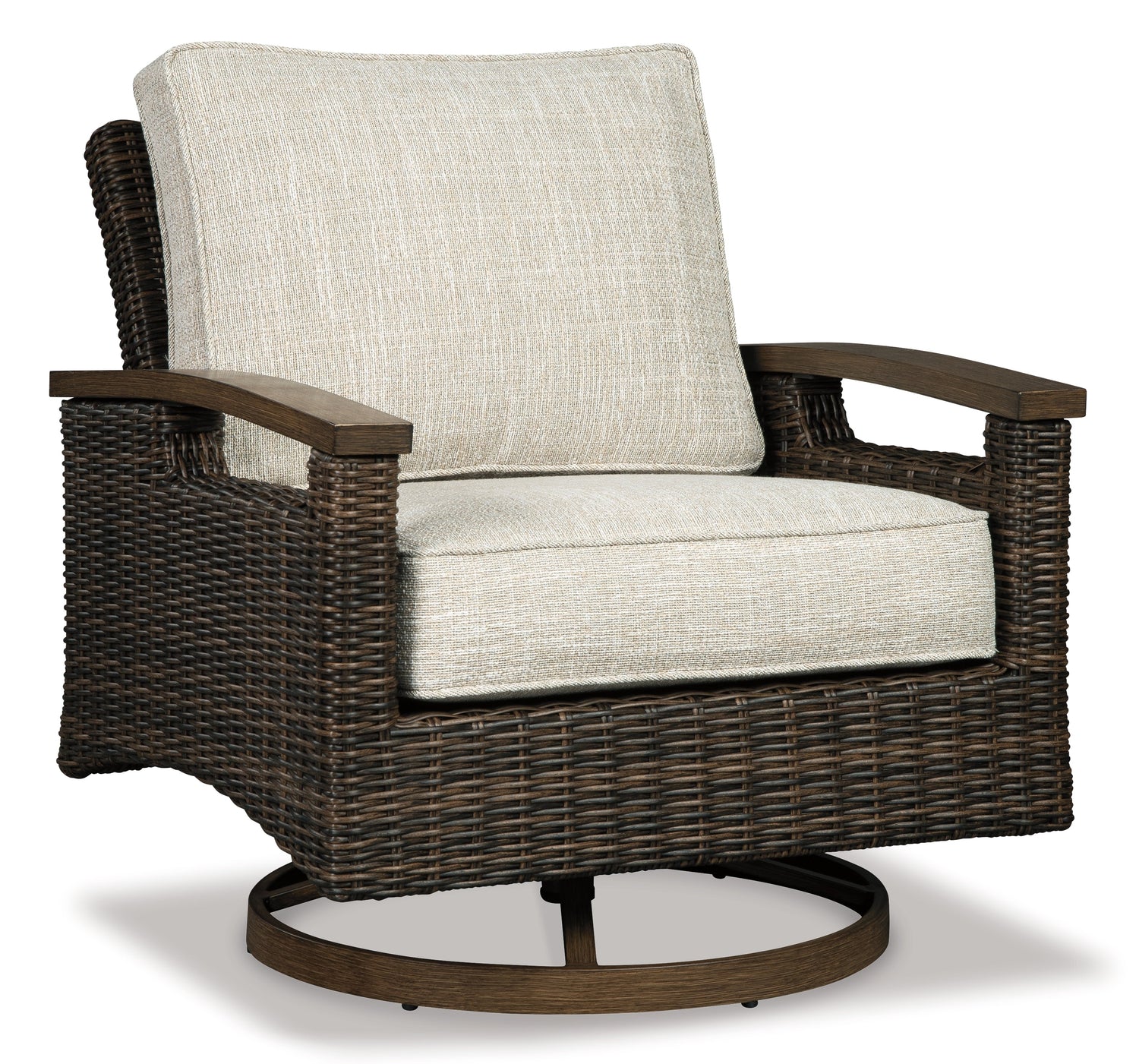 Paradise Trail Outdoor Sofa with 2 Lounge Chairs in Medium Brown - PKG014562