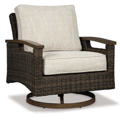 Paradise Trail Outdoor Sofa with 2 Lounge Chairs in Medium Brown - PKG014562