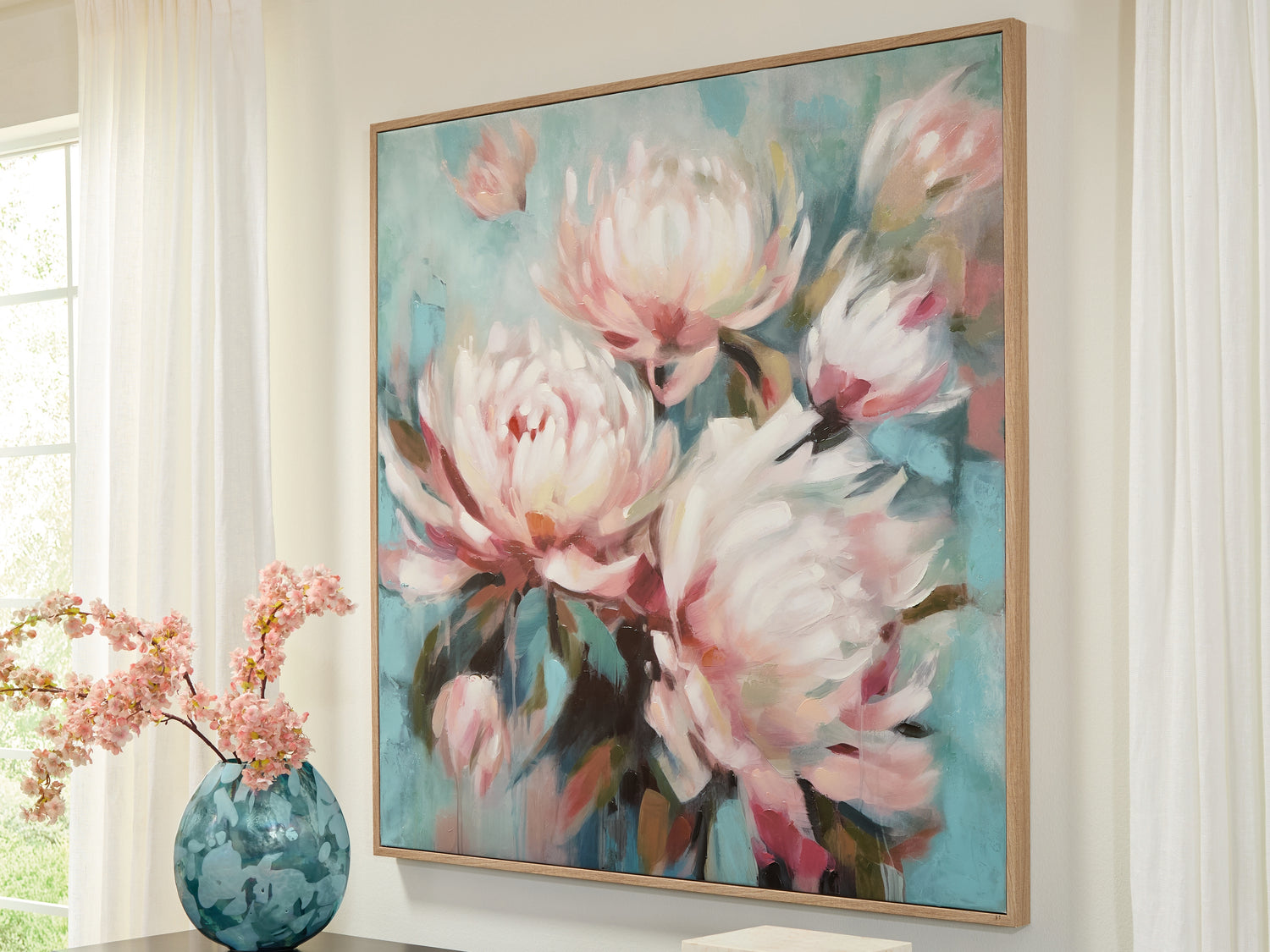 Parryville Aqua/Pink Wall Art - A8000440