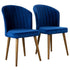Parsons Dining Chair Set of 2 - Navy Blue Velvet - DCH01704302