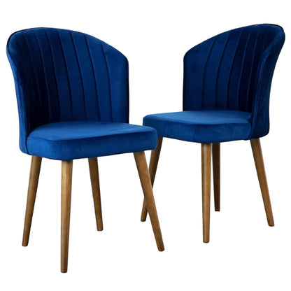 Parsons Dining Chair Set of 2 - Navy Blue Velvet - DCH01704302