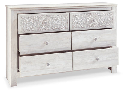 Paxberry Queen Panel Bed, Dresser and Chest - B181B34