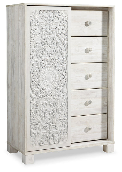 Paxberry Queen Panel Bed, Dresser and Chest - B181B34