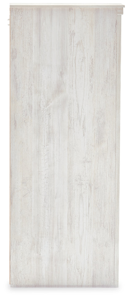 Paxberry Whitewash Full Panel Bed, Dresser and Nightstand - B181B23