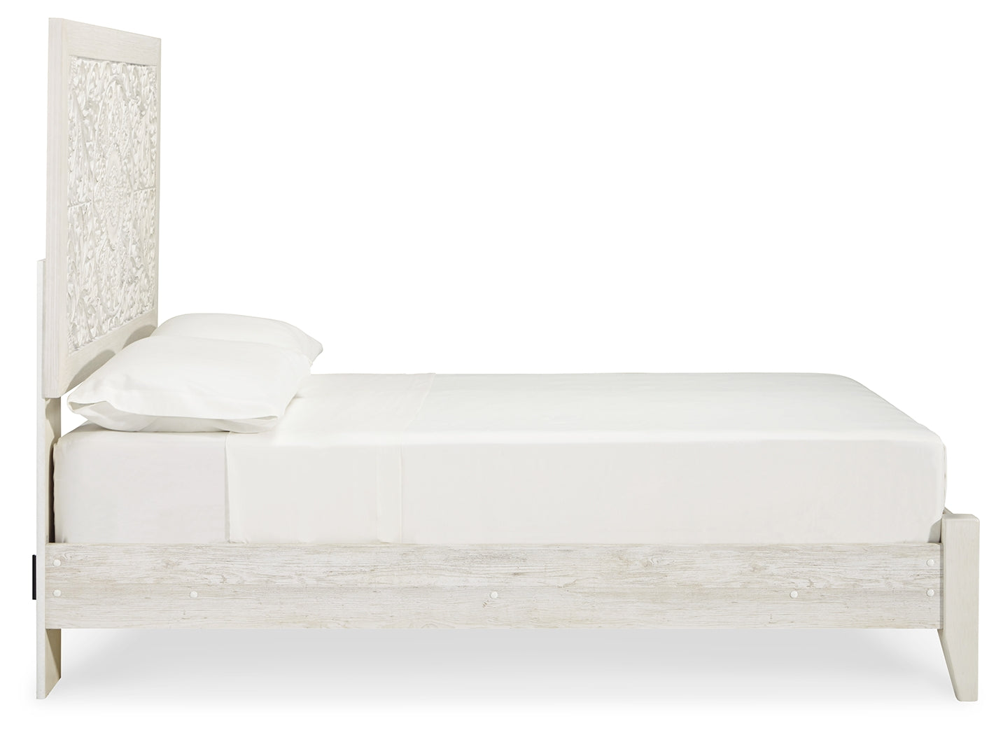 Paxberry Whitewash Full Panel Bed, Dresser and Nightstand - B181B23