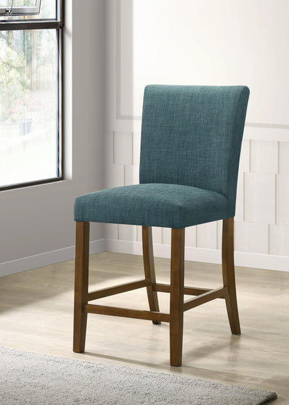 Paxton Upholstered Counter Height Dining Chair Teal Blue (Set of 2) - 122179TLB