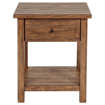 Payne 2-piece Coffee and 1-drawer End Table Set Brown - 710548-S2