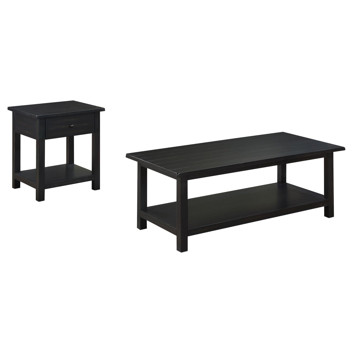 Payne 2-piece Coffee and 1-drawer End Table Set Java - 710568-S2