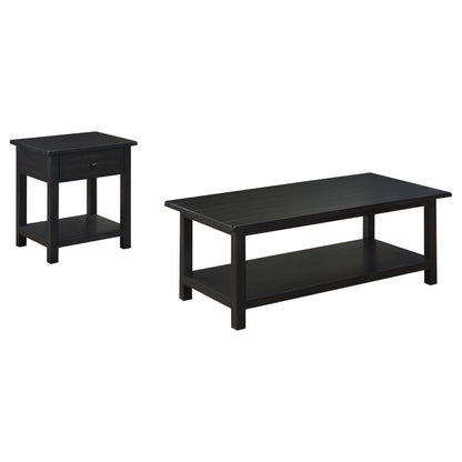 Payne 2-piece Coffee and 1-drawer End Table Set Java - 710568-S2