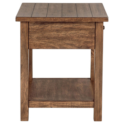 Payne 3-piece Coffee and 1-drawer End Table Set Brown - 710548-S3