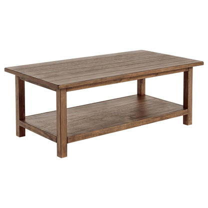 Payne 3-piece Coffee and 1-drawer End Table Set Brown - 710548-S3