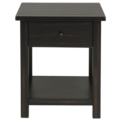 Payne 3-piece Coffee and 1-drawer End Table Set Java - 710568-S3