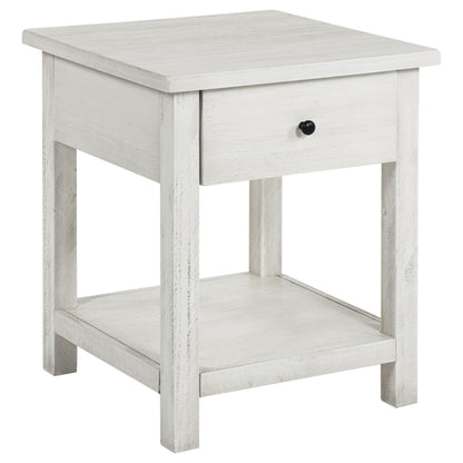 Payne 3-piece Coffee and 1-drawer End Table Set White - 710558-S3