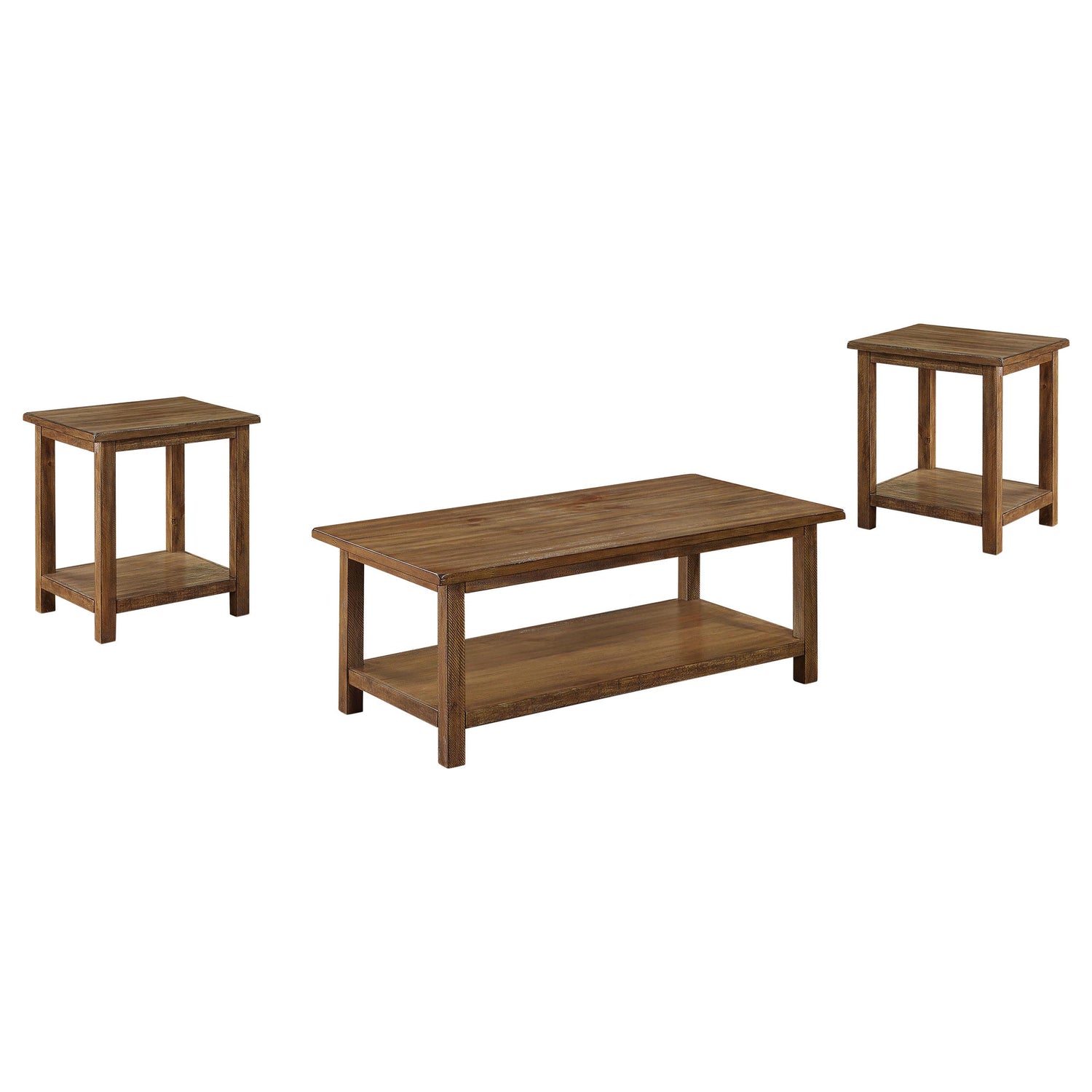 Payne 3-piece Coffee and End Table Set Distressed Brown - 710548-S3A