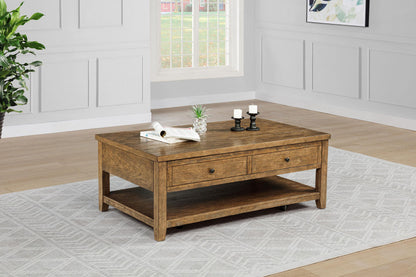 Payne 48-inch Mobile Lift Top Coffee Table Distressed Brown - 710545