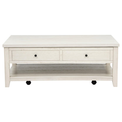 Payne 48-inch Mobile Lift Top Coffee Table Distressed White - 710555