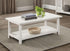  Payne Wood Coffee Table with Shelf White - 710558