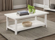  Payne Wood Coffee Table with Shelf White - 710558