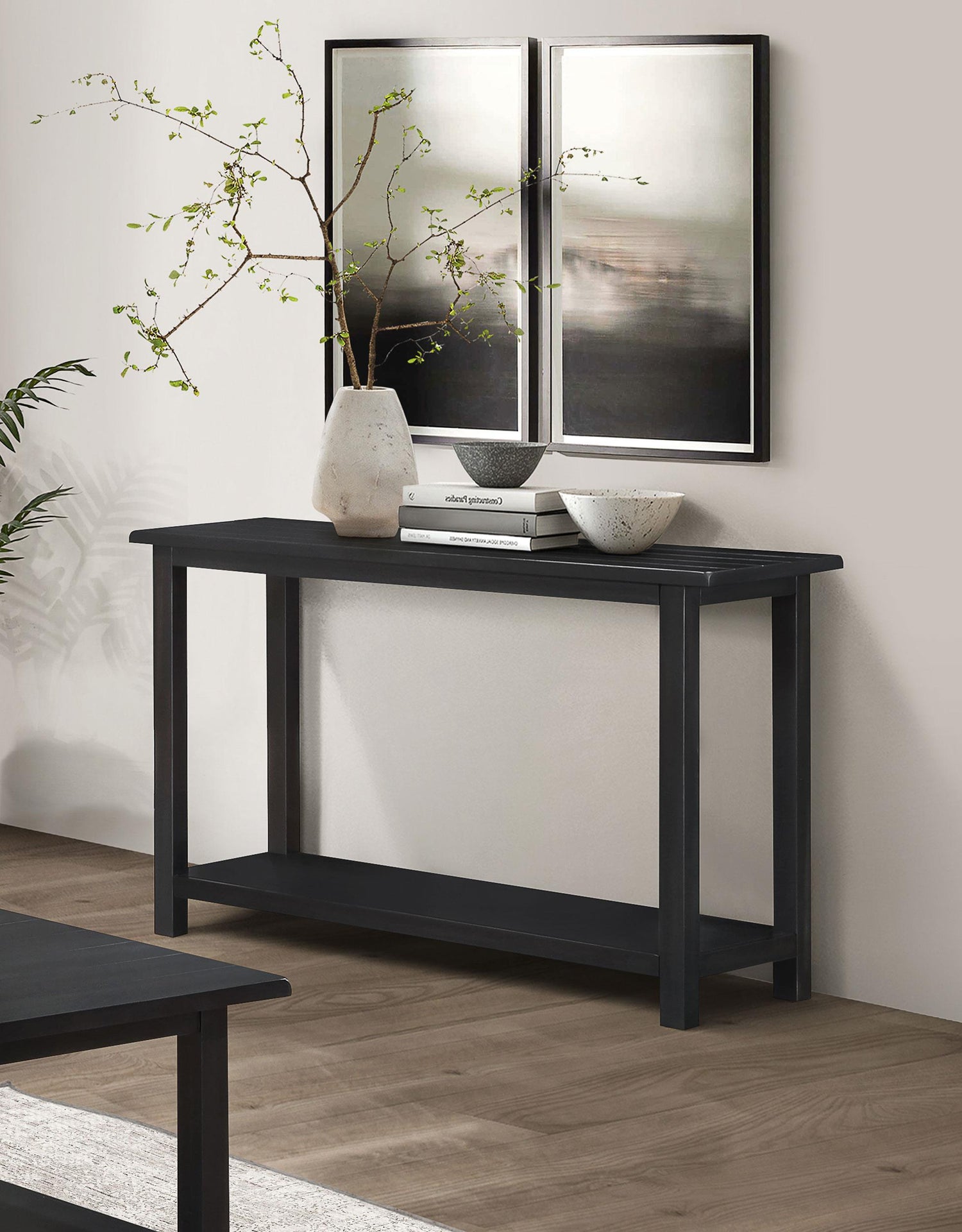 Payne Wood Entryway Sofa Console Table Java - 710569