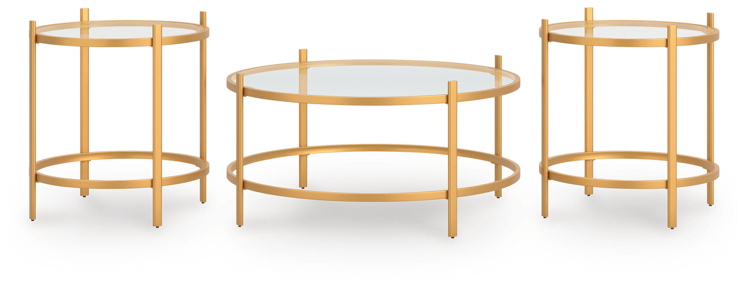 Pearlox Gold Table (Set of 3) - T173-13