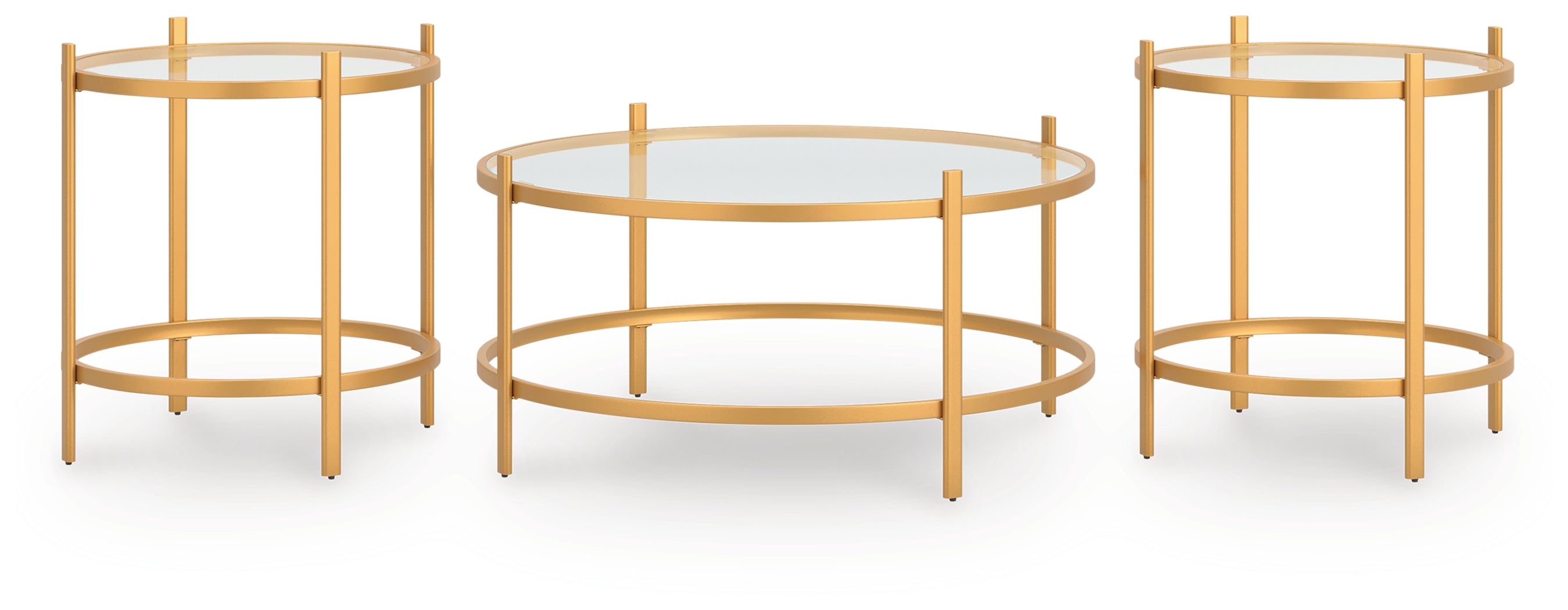 Pearlox Gold Table (Set of 3) - T173-13