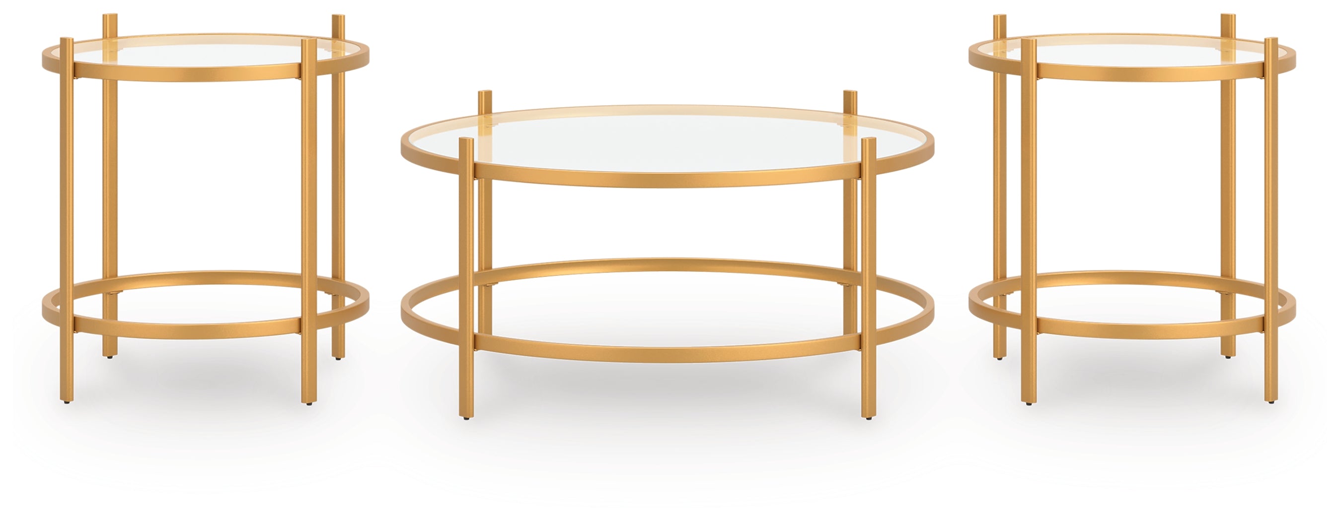 Pearlox Gold Table (Set of 3) - T173-13
