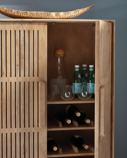 Pellamour Natural Brown Bar Cabinet - A4000698